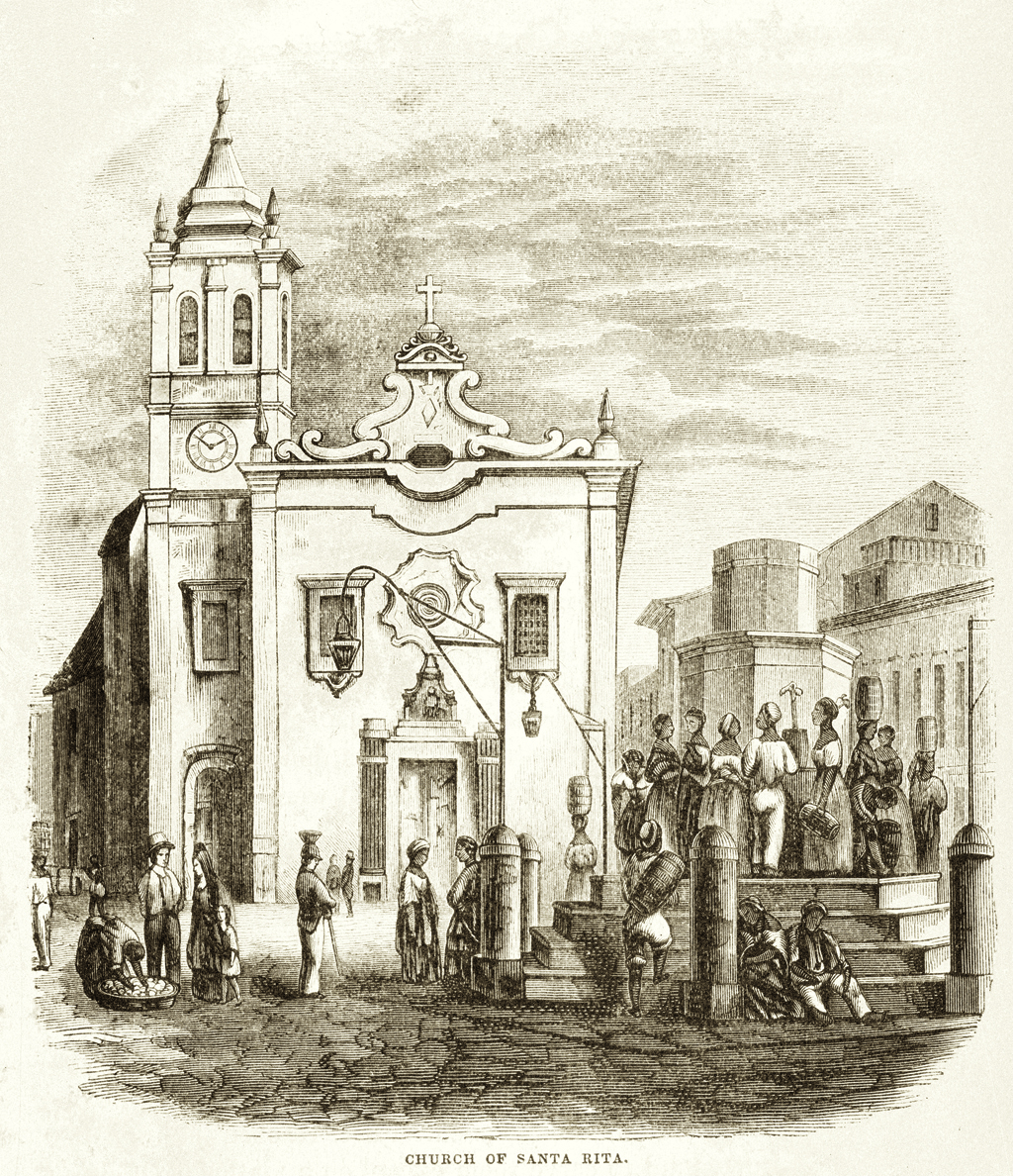 Igreja de Santa Rita. Em: Thomas Ewbank. Life in Brazil, or the land of the cocoa and the palm. London: Sampson Low, Son & Cia. New York: Harper and Brothers, 1856. OR 0357