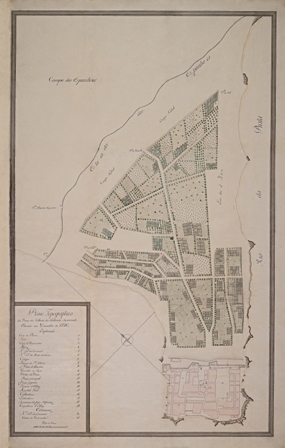 Plano Topográfico da Praça da Colônia do Santíssimo Sacramento. Elevado Em Dezembro de 1776. BR RJANRIO F2.0.MAP.352